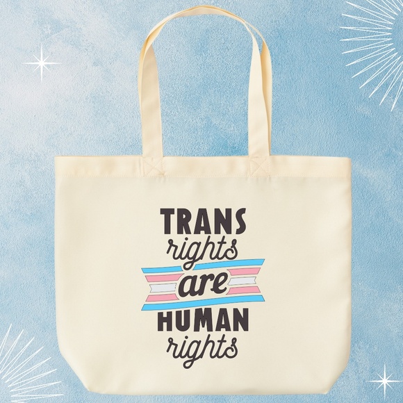 Trans Rights Are Human Rights Tote - Picture 1 of 2